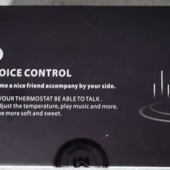 SASWELL Alpha T18 Smart Thermostat With Voice Control Alpha T18UTW-7-WIFI - Picture 2 of 5